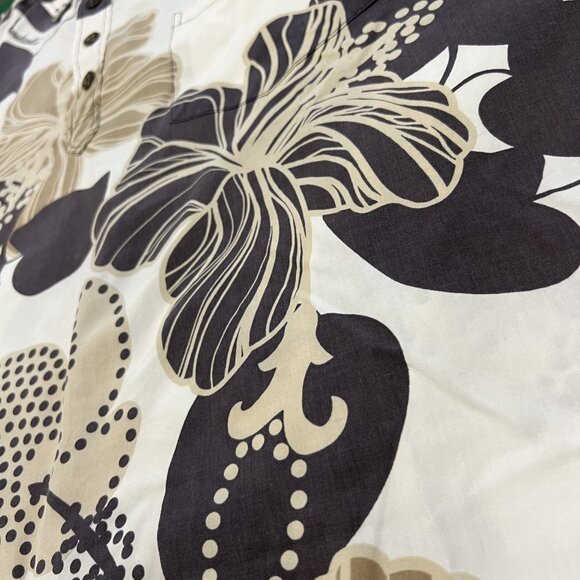 Manuhealii Hawaii Mens Large Hibiscus Short Sleeve Pullover Aloha Shirt - Picture 5 of 7